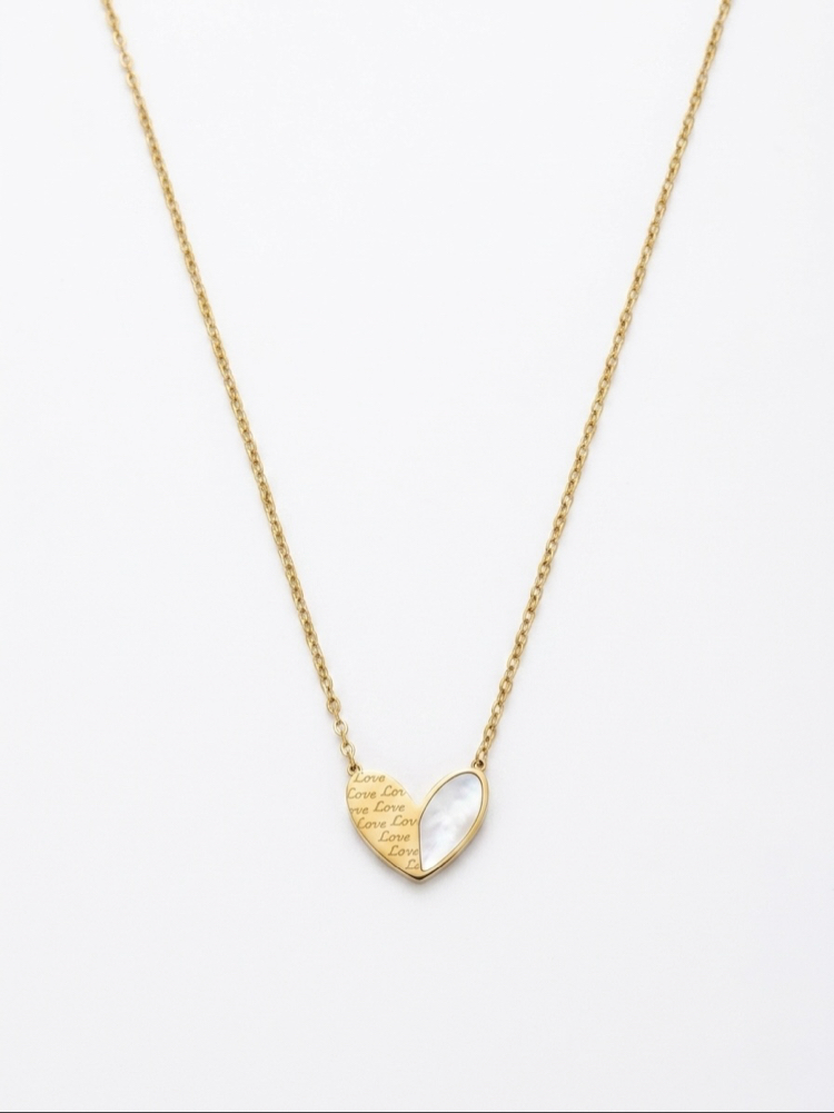 Çelik | Pearly Love kolye