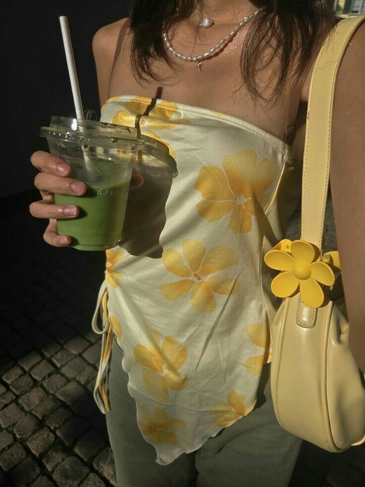 Sarı Flower Clips Saç Tokası