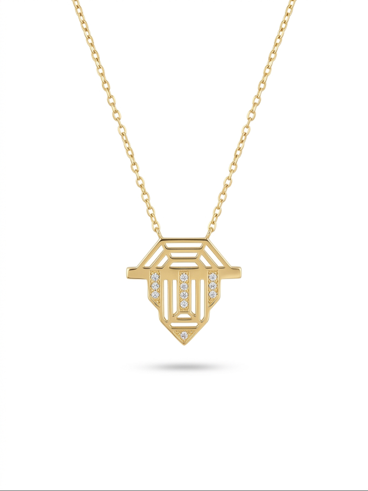 Çelik | Gold Badge Kolye