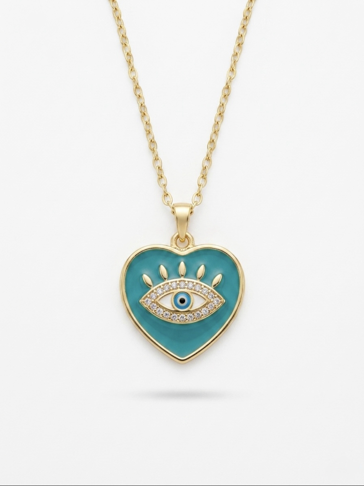 Çelik | Gold Ocean Eye Kolye