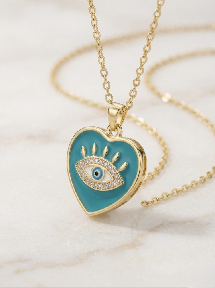Çelik | Gold Ocean Eye Kolye