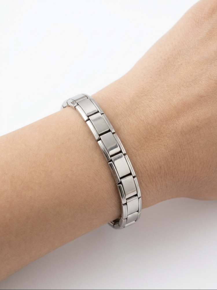 Çelik Silver Nomination Unisex Bileklik
