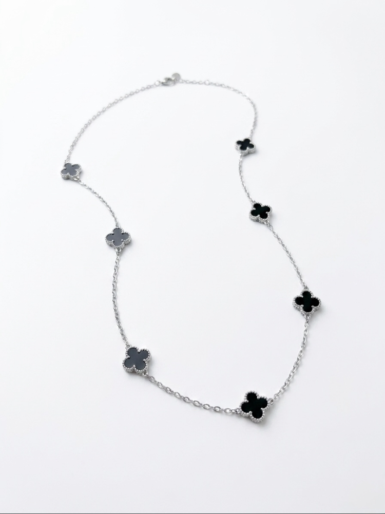 Çelik | Mini silver yonca kolye