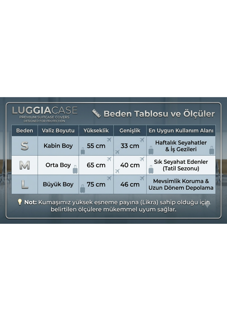✈️ LUGGIACASE Premium Gökyüzü ve Balonlu Ev Tasarımlı Valiz Koruyucu Kılıf