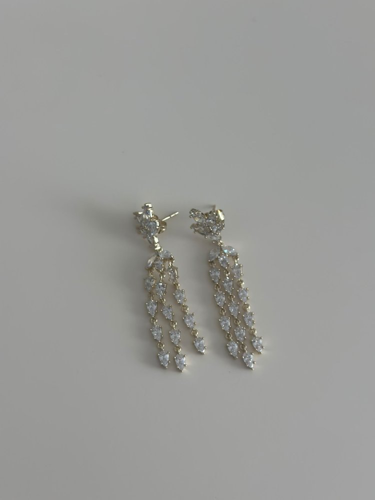 Xuping 14K Taşlı Sarkıt Küpe