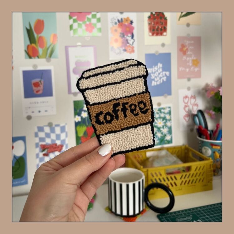 Croissant & Coffee Bardak Altlığı ❤️