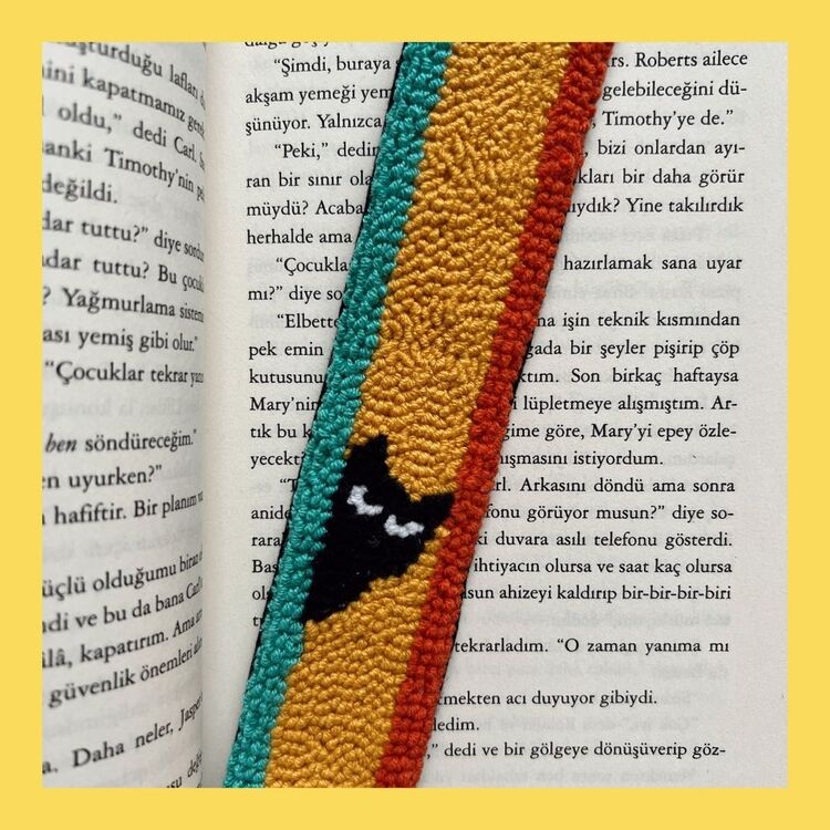 Desenli Kitap Ayracı