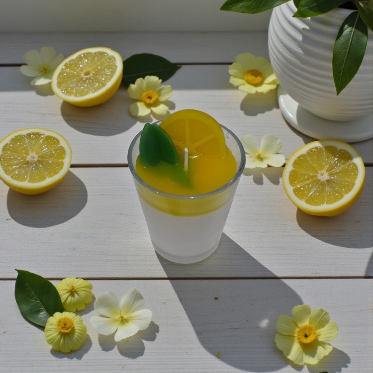 Limon Rüyası Mum - El Yapımı