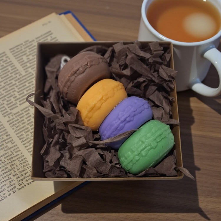 Macaron Rüyası Mum Seti - El Yapımı