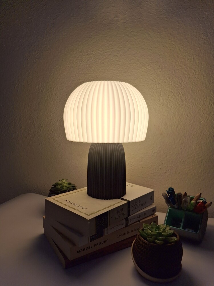 3d Baskı Mushroom Masa Lambası