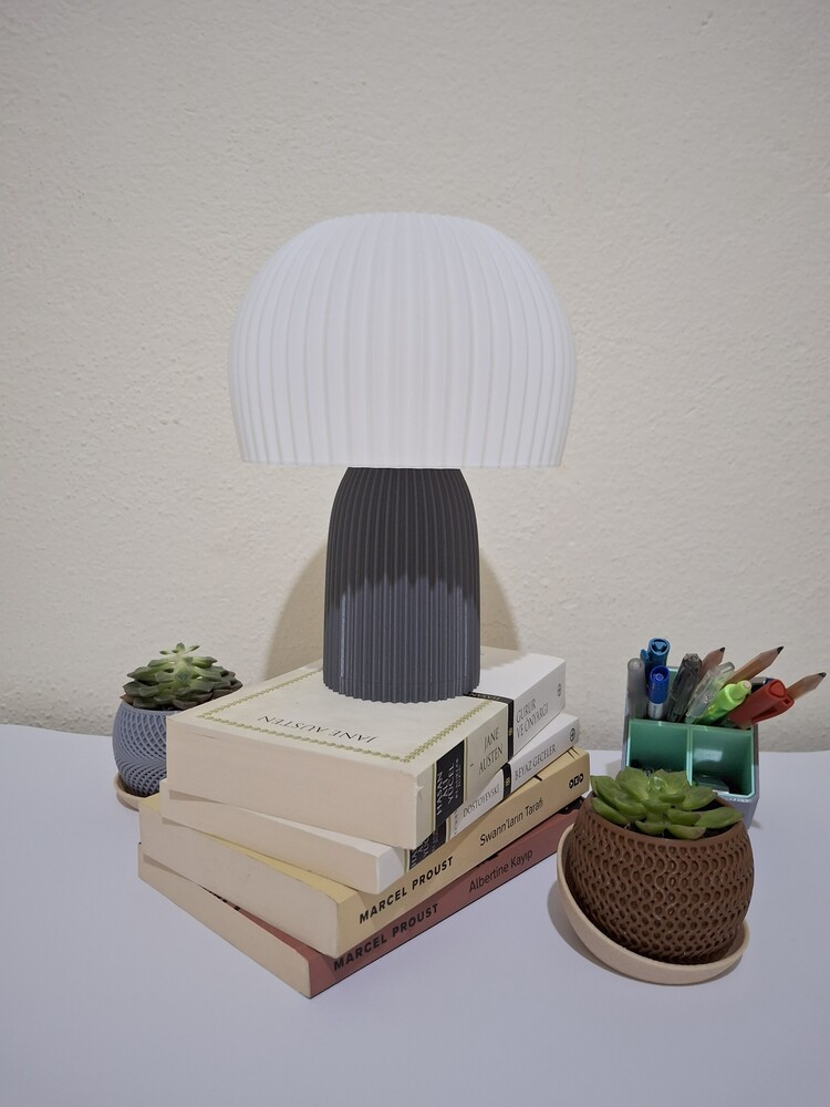 3d Baskı Mushroom Masa Lambası