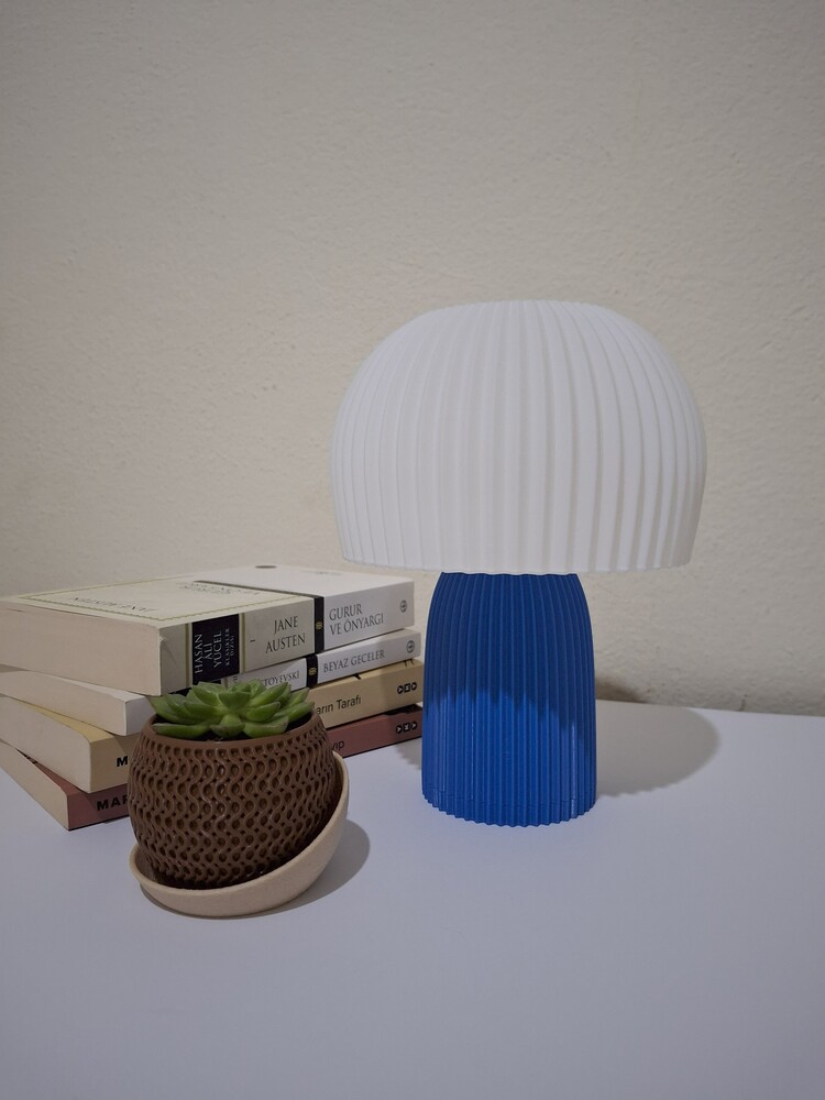 3d Baskı Mushroom Masa Lambası