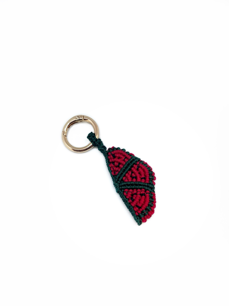 Handmade Macrame Watermelon Charm