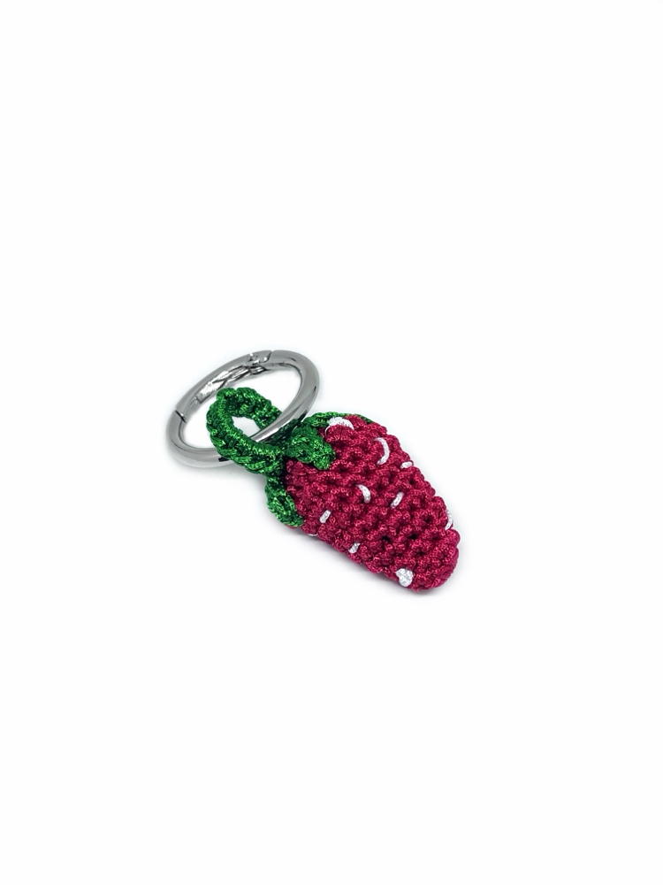 Handmade Crochet Strawberry Charm