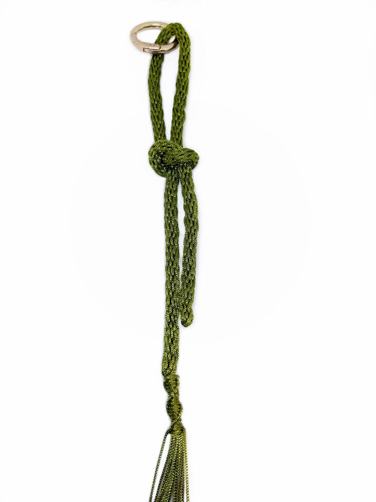 Handmade Braided Rope Bag Charm