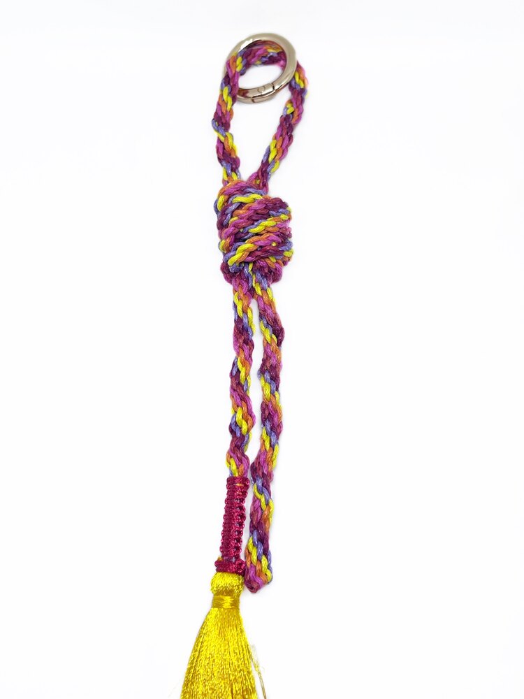 Handmade Braided Rope Bag Charm