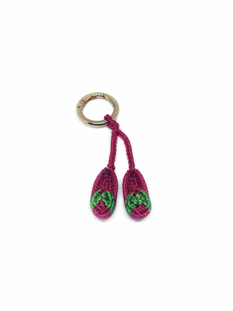Handmade Macrame Bootie Charm