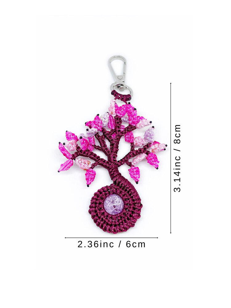 Handmade Macrame Tree of Life Charm