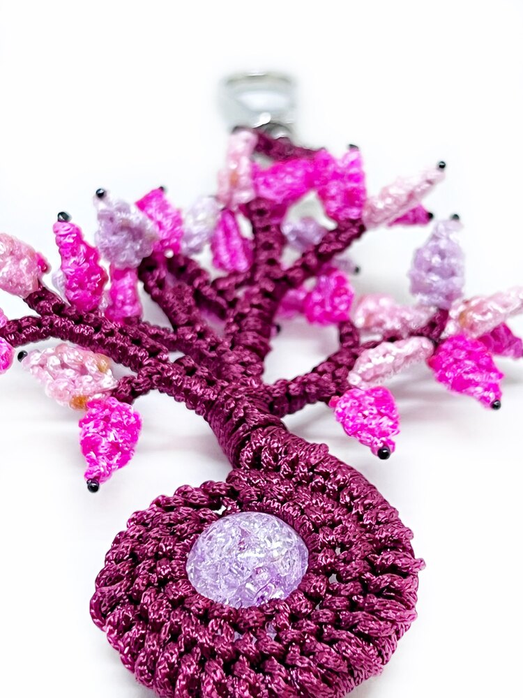 Handmade Macrame Tree of Life Charm