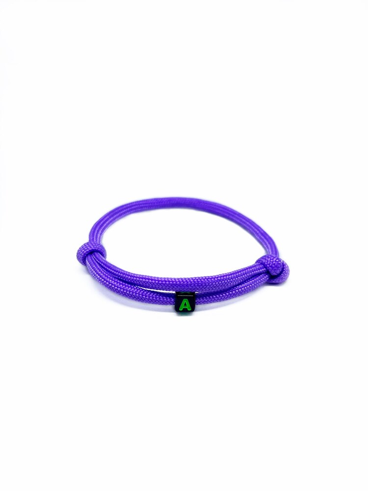 Personalized Paracord Letter Bracelet