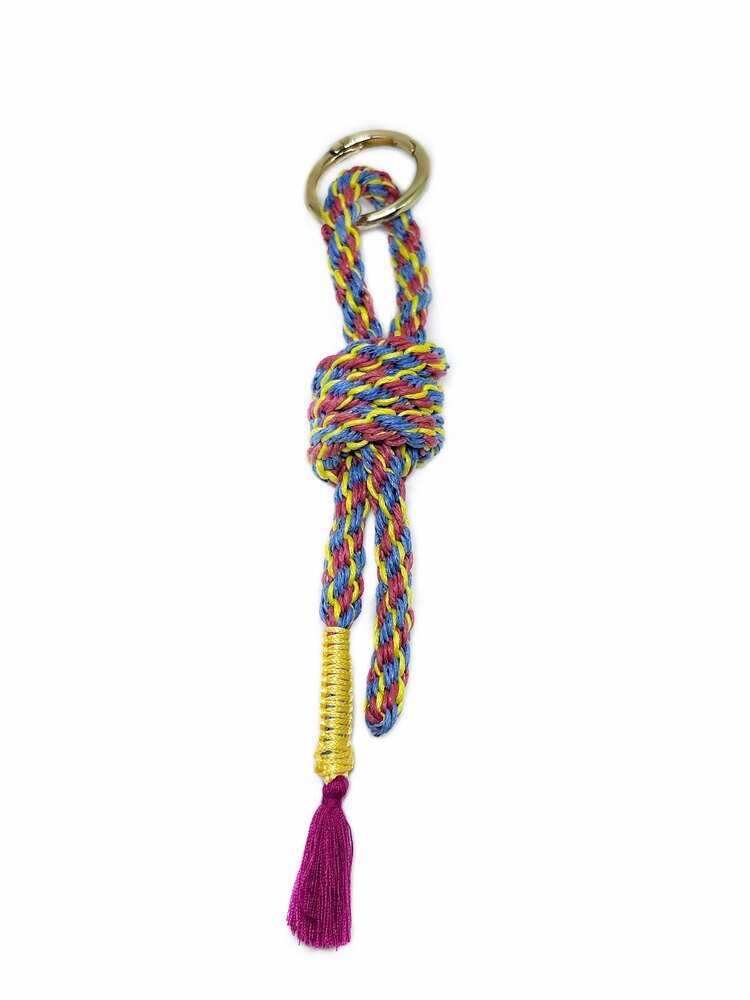 Handmade Braided Rope Bag Charm