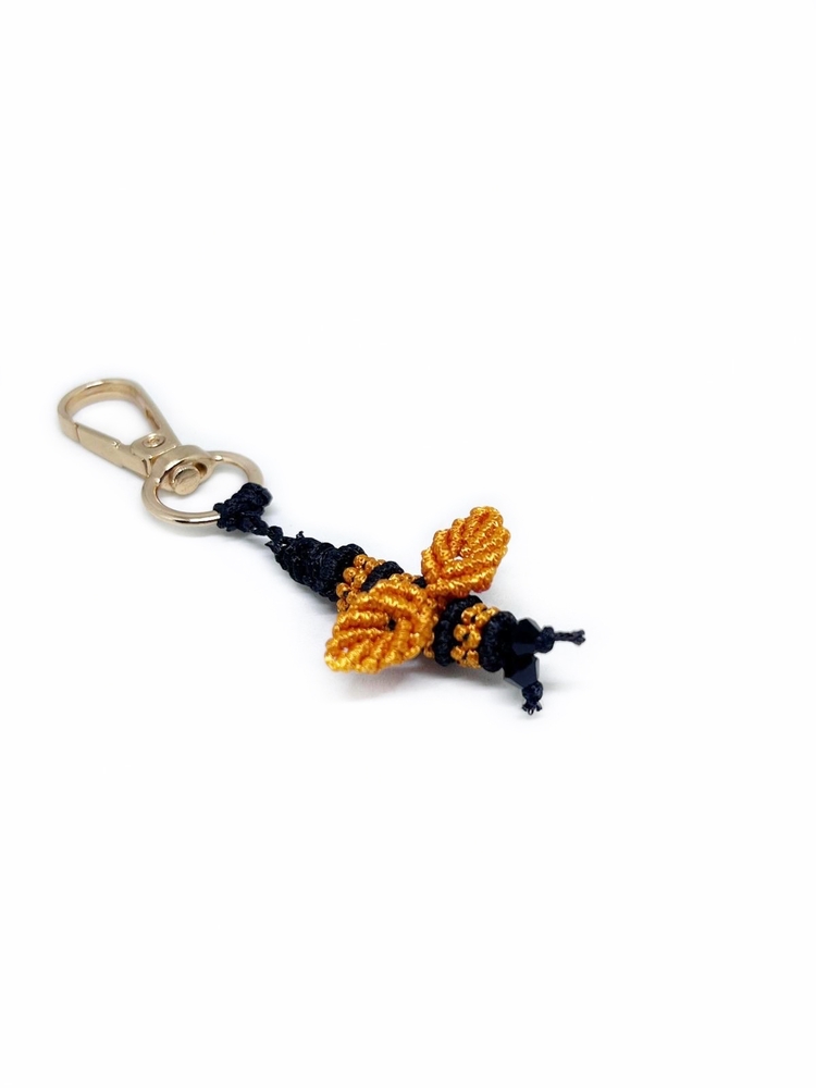 Handmade Macrame Bee Charm