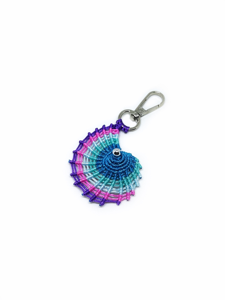 Handmade Macrame Oyster Charm