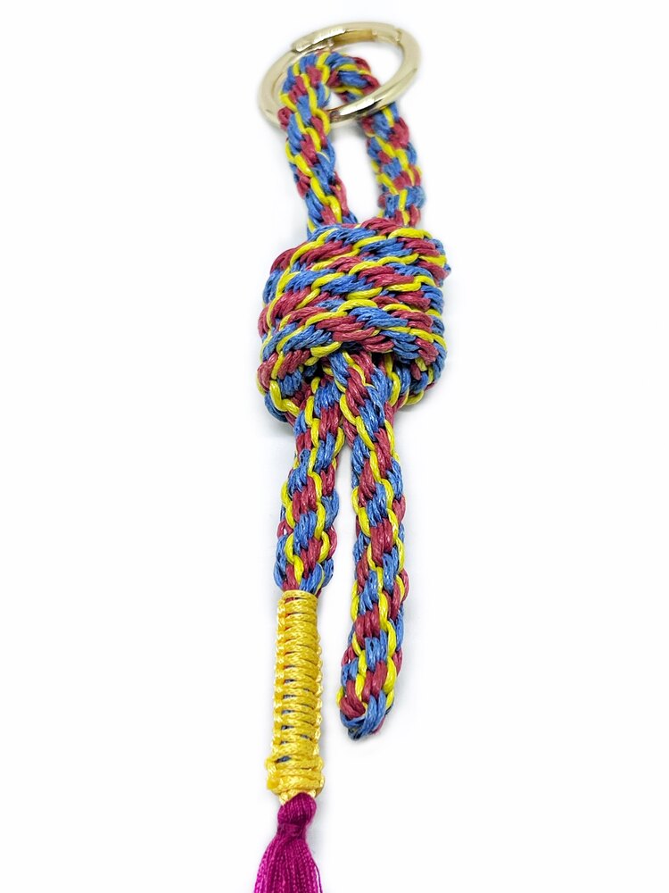 Handmade Braided Rope Bag Charm