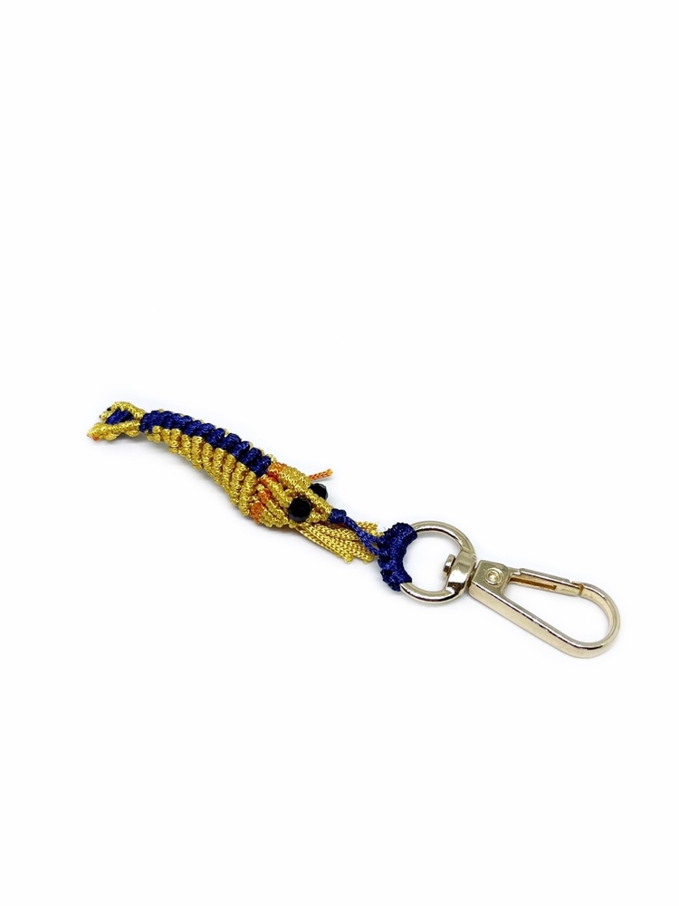 Handmade Macrame Shrimp Charm