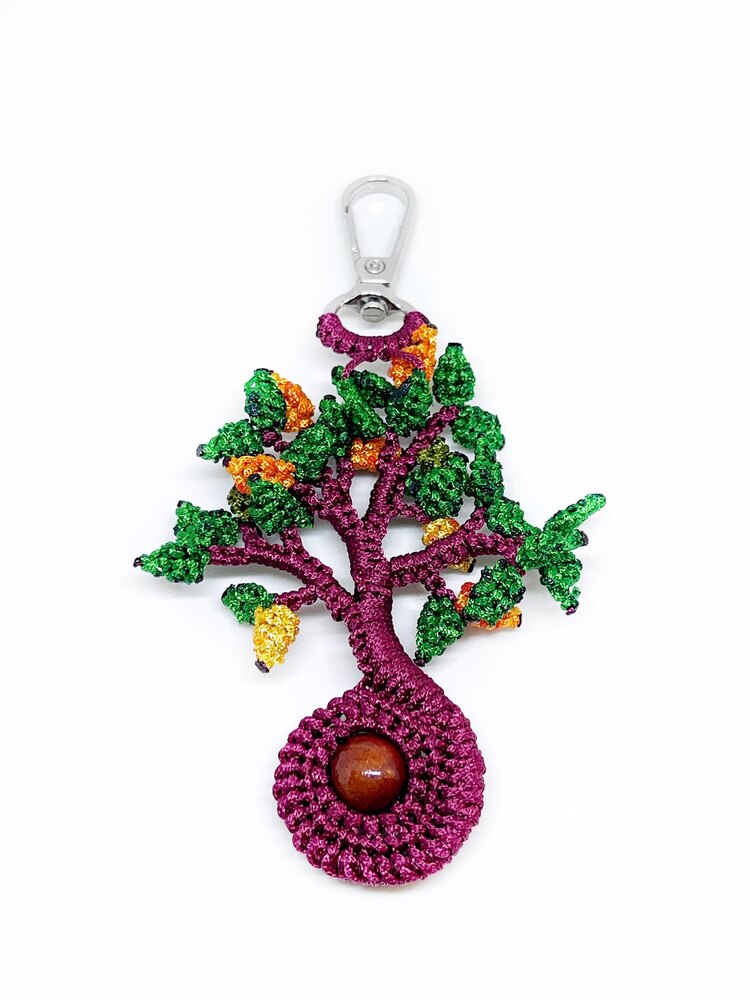 Handmade Macrame Tree of Life Charm