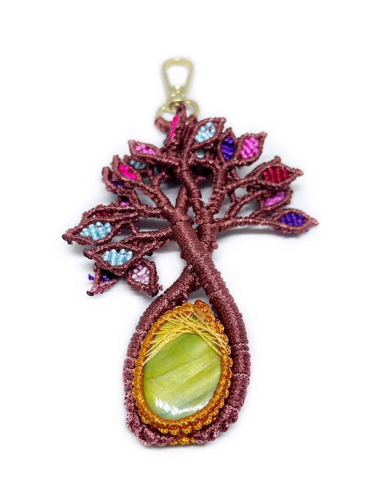 Handmade Macrame Tree of Life Charm