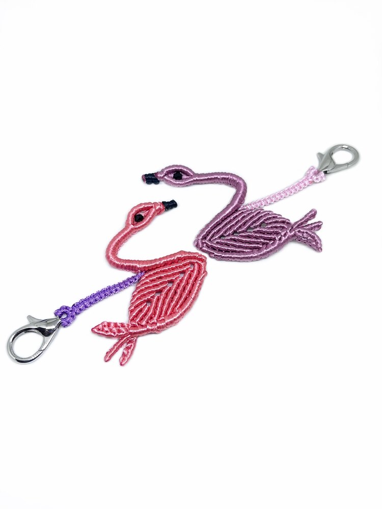 Handmade Swan Couple Charm