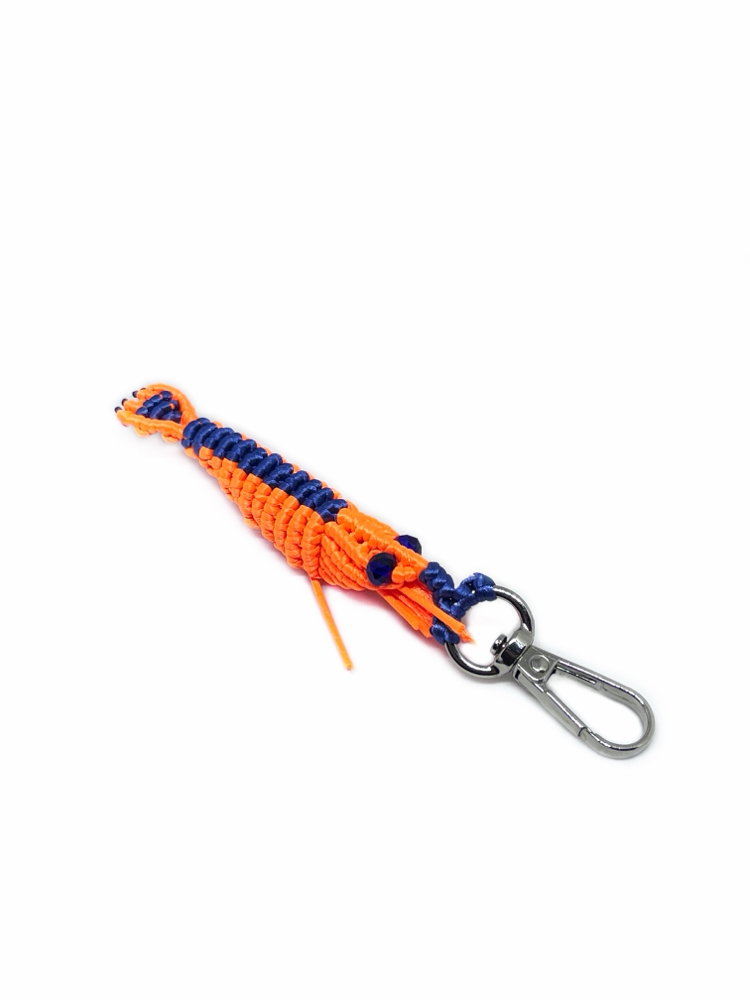 Handmade Macrame Shrimp Charm
