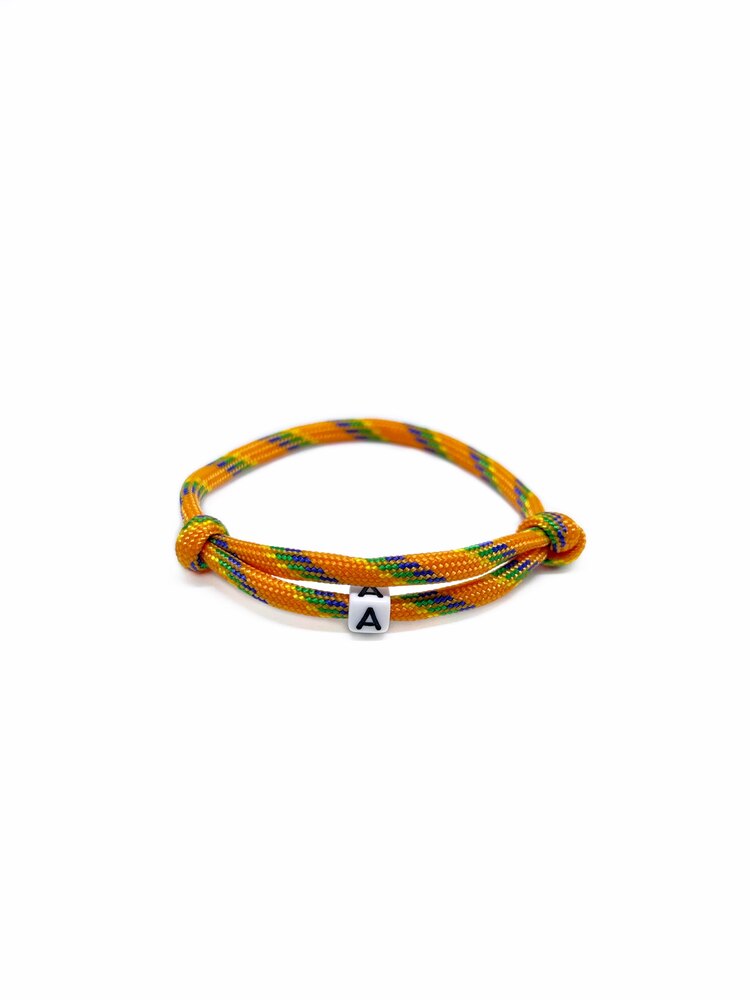 Personalized Paracord Letter Bracelet