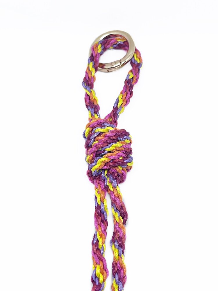 Handmade Braided Rope Bag Charm