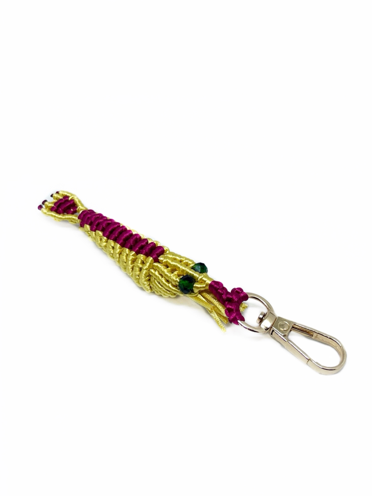 Handmade Macrame Shrimp Charm