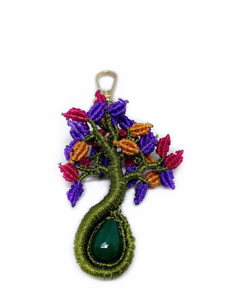 Handmade Macrame Tree of Life Charm