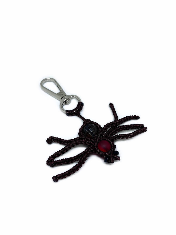 Handmade Macrame Spider Charm