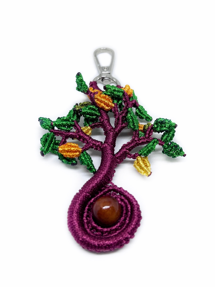 Handmade Macrame Tree of Life Charm