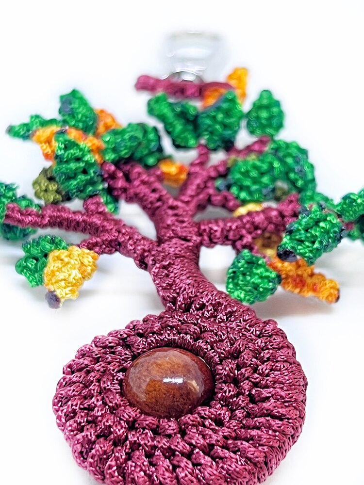Handmade Macrame Tree of Life Charm