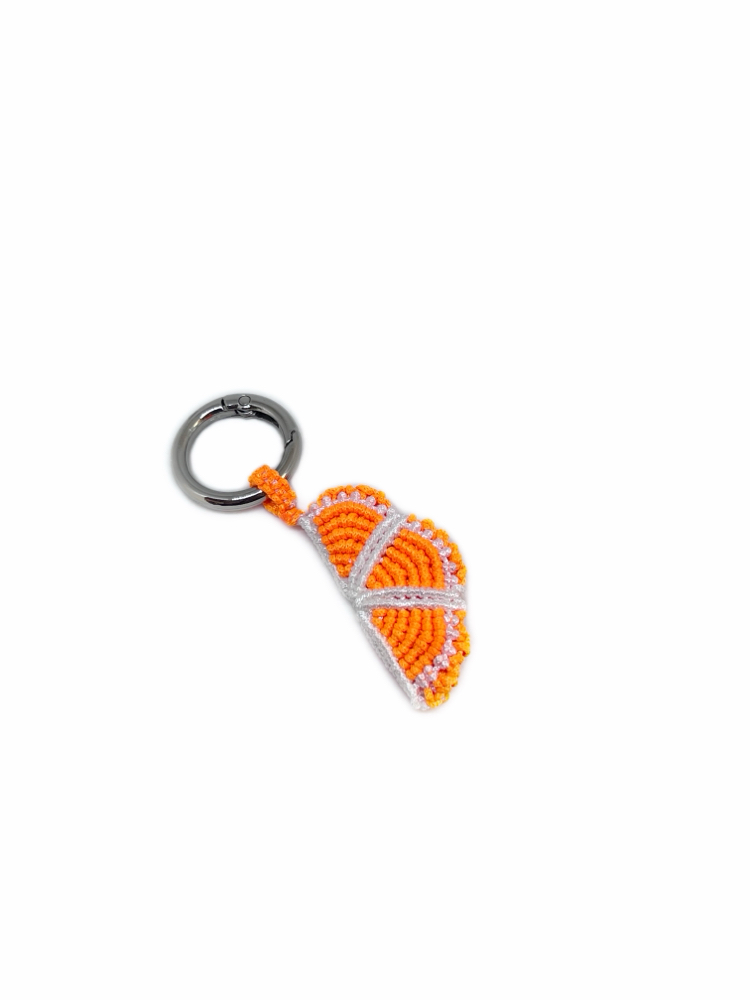 Handmade Macrame Orange Charm