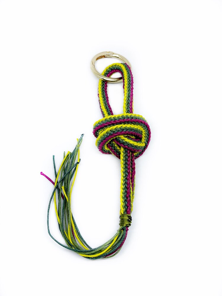 Handmade Braided Rope Bag Charm