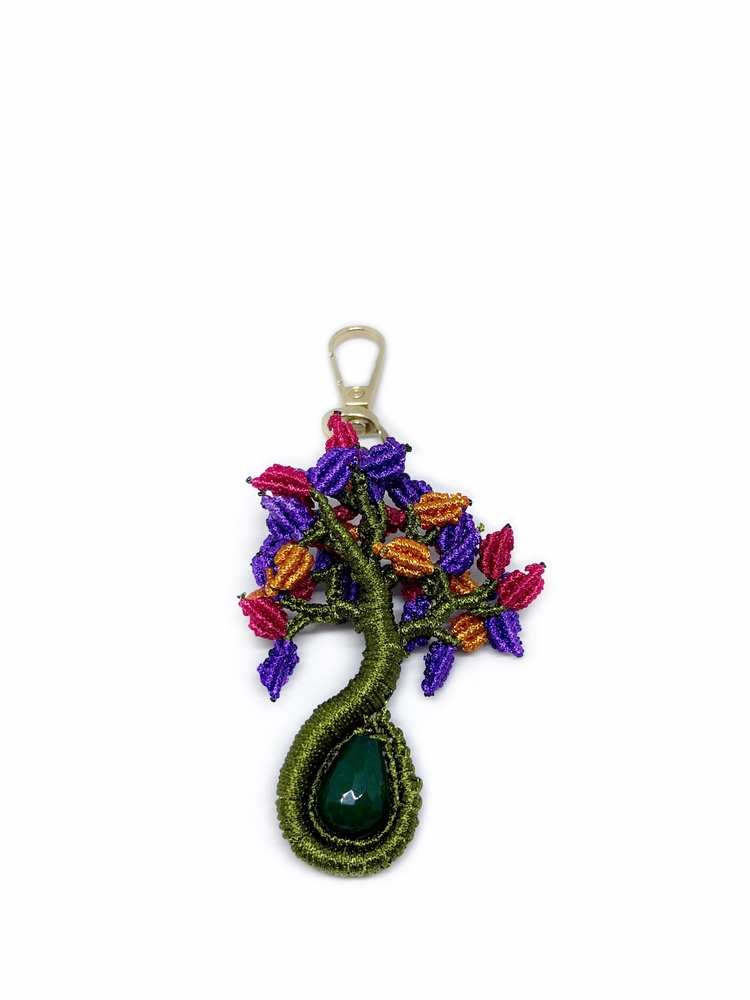 Handmade Macrame Tree of Life Charm