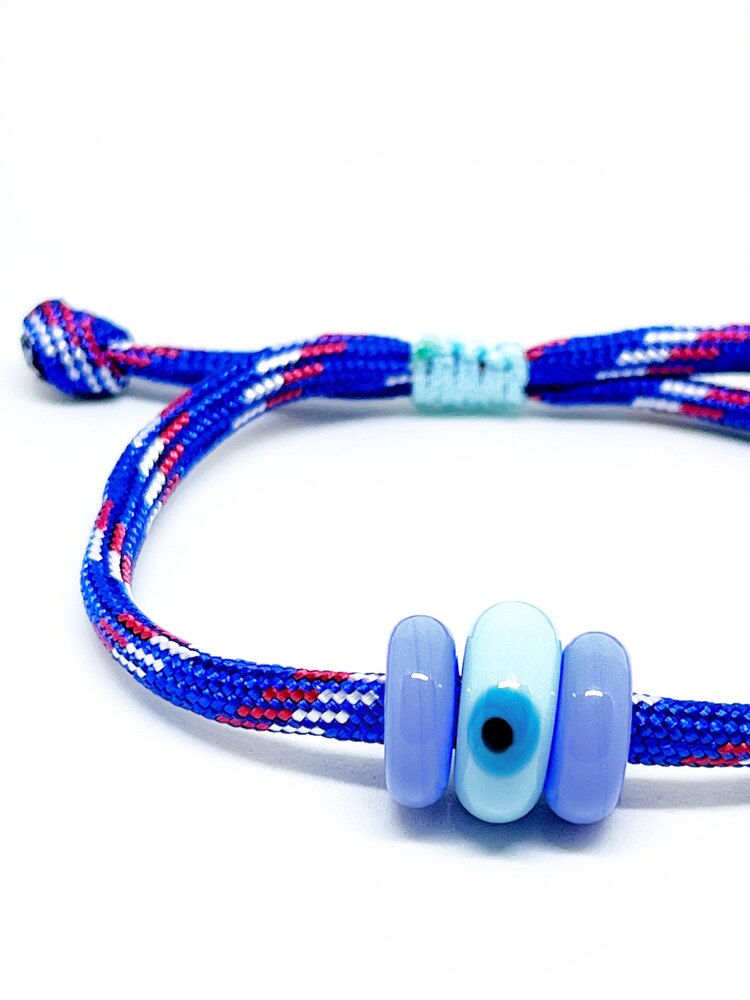 Handmade Paracord Evil Eye Bracelet