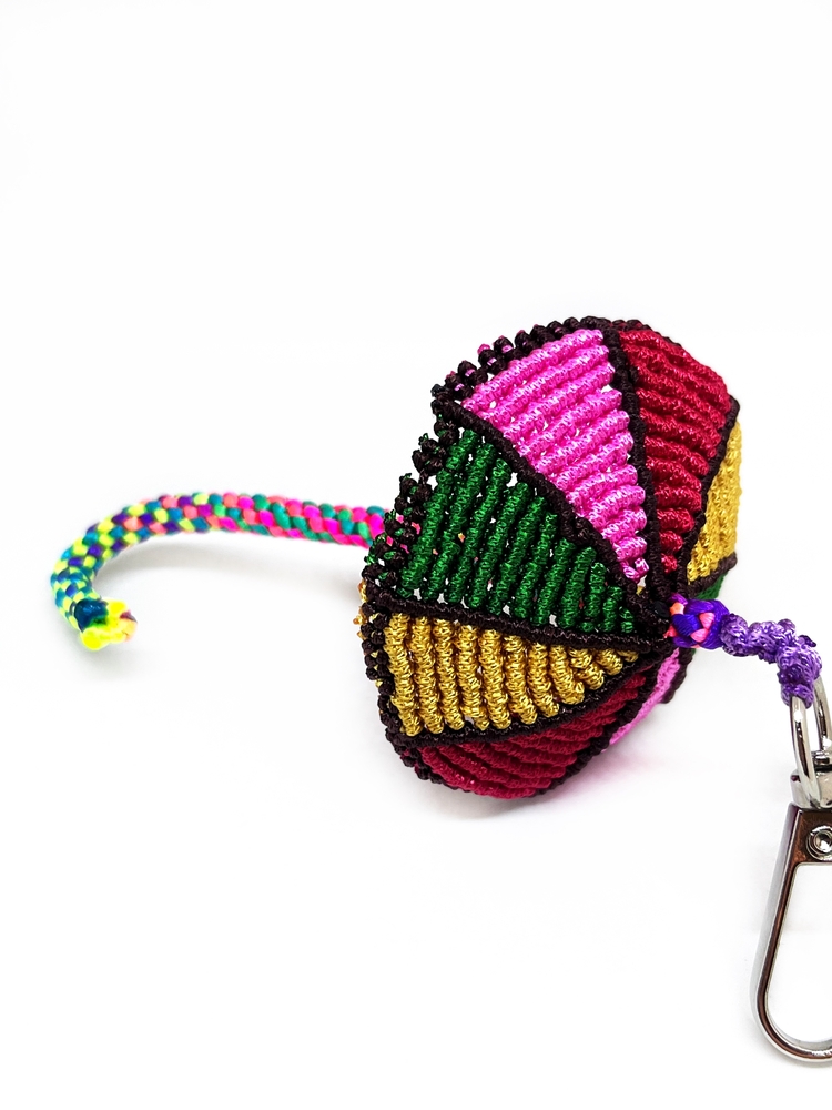 Handmade Macrame Umbrella Charm