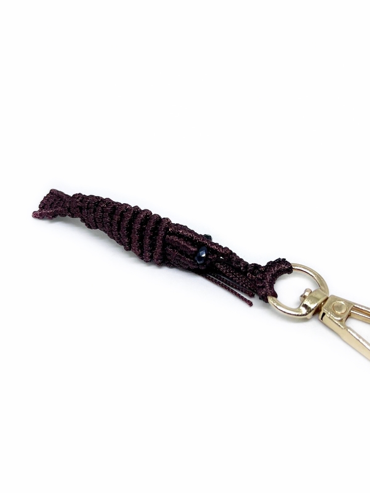 Handmade Macrame Shrimp Charm
