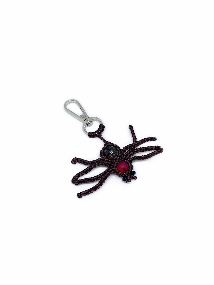 Handmade Macrame Spider Charm