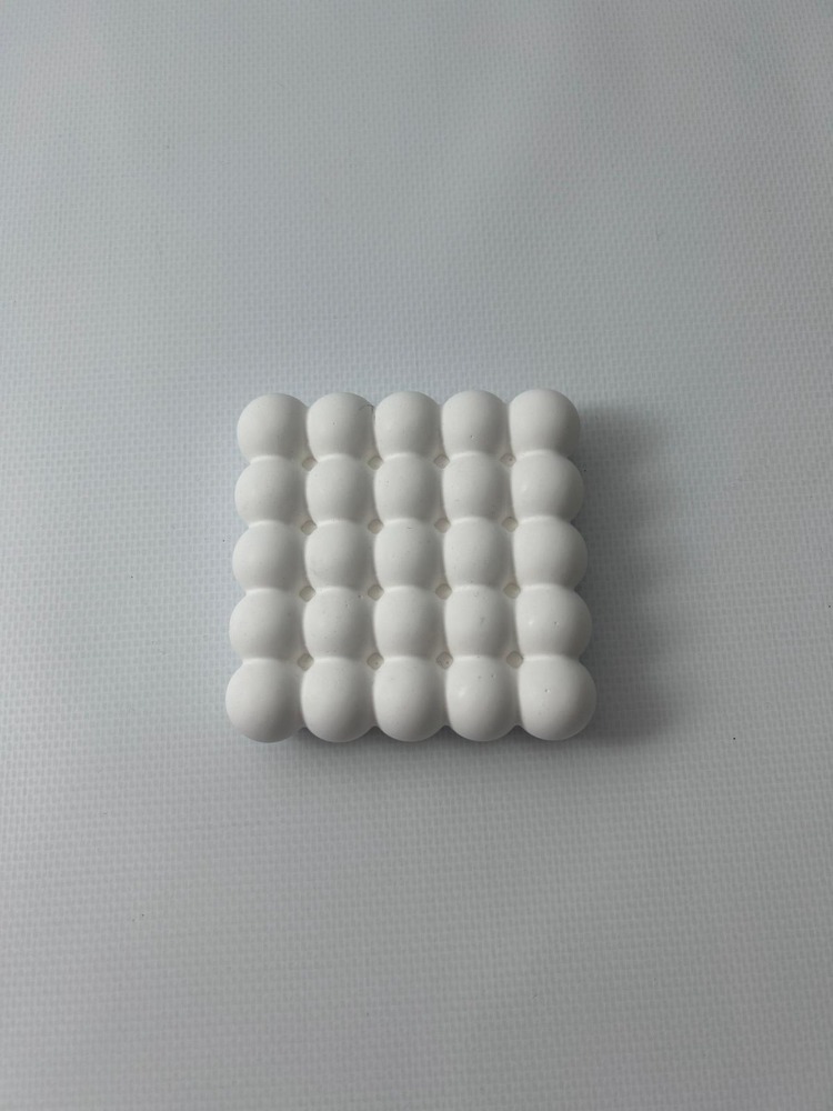 Bubble Bardak Altlığı 2 Adet  Beyaz