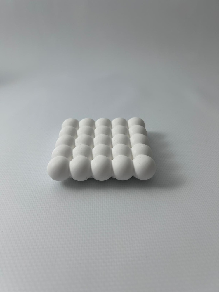 Bubble Bardak Altlığı 2 Adet  Beyaz