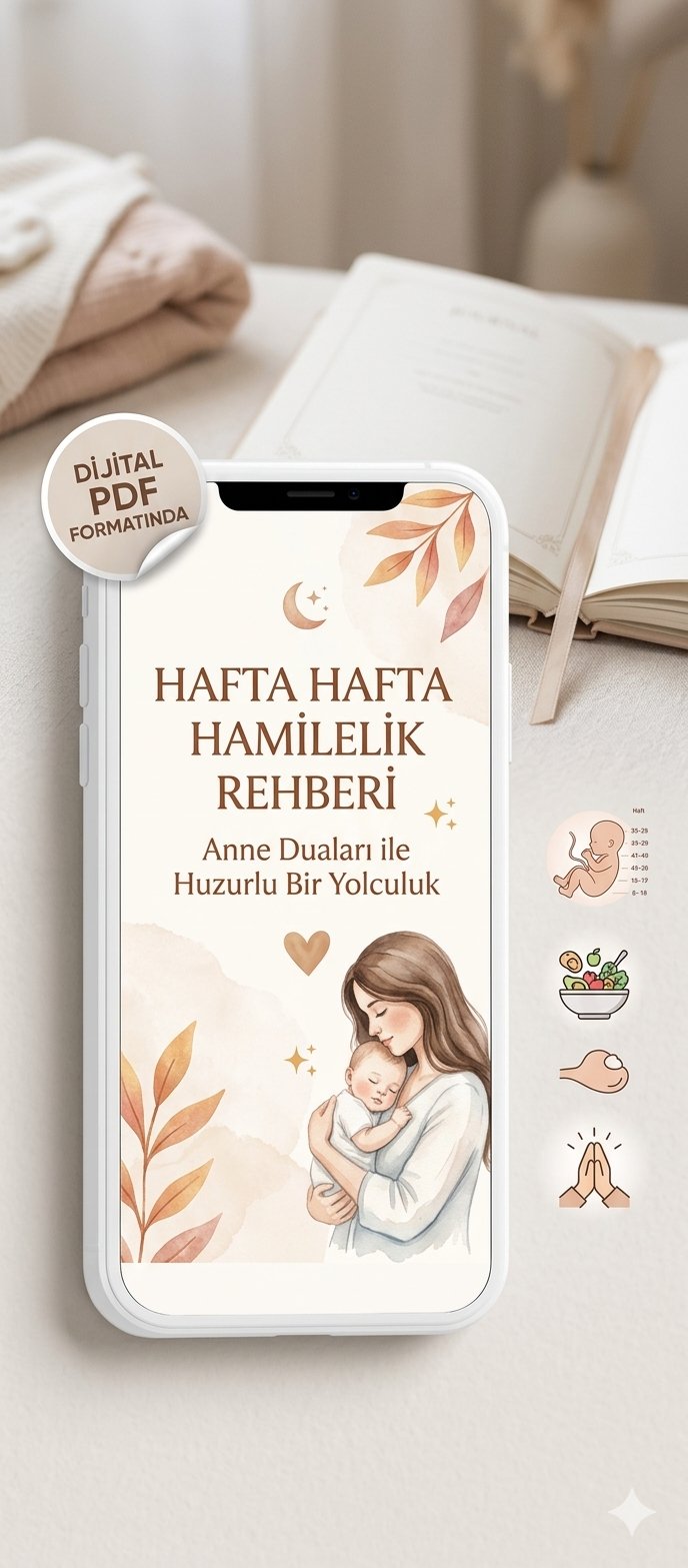 Hafta Hafta Hamilelik Rehberi & Anne Duaları (Dijital PDF)